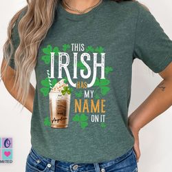 personalized coffee st patricks day t shirt irish coffee sweatshirt women cute irish coffee shirt, st patty day irish co