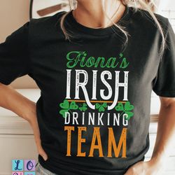 personalized st patricks day drinking group shirts, irish drinking team matching coworkers office girls night out pattys