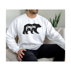 papa bear sweatshirt, fathers day gift, sweatshirt for dad, gift for dad or grandpa, new dad reveal, funny fathers day s