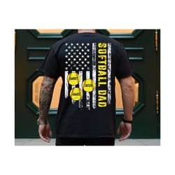 personalized softball dad shirt, custom softball season sweatshirt for dad, game day hoodie, fathers day shirt, softball