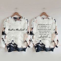 trust in the lord christian sweatshirt, christian sweatshirts, christian gifts for her, religious sweater, jesus hoodie