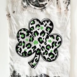 st patricks four leaf clover shirt, st patrick tshirt, st patricks day shamrock sweatshirt, gift for st patricks