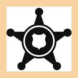 police badge svg monogram