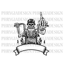 motorcycle rider svg png , motorcycle skull svg , skeleton middle finger , motorcycle svg , chopper svg , motorcycle ske