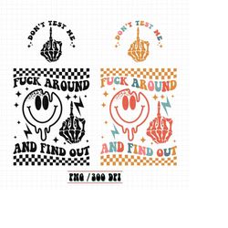 f*ck around and find out png, funny design print, back & front pocket png, funny sarcastic png, trendy png, trending fil