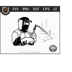 10 welder clipart - welding svg, weld silhouette, welder svg, png, vector, cut files for welder