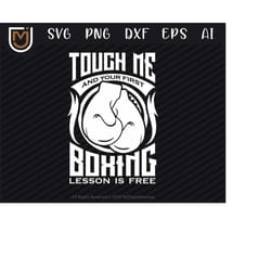 funny boxing lesson boxing svg - boxing clipart, sports svg, png, cut file for sports lovers