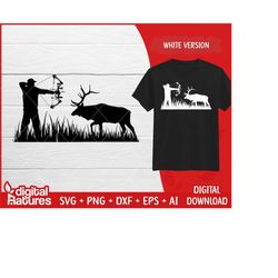 elk hunting svg hunter - elk clipart, deer svg, elk svg, antlers svg, elk cut files for outdoorsman