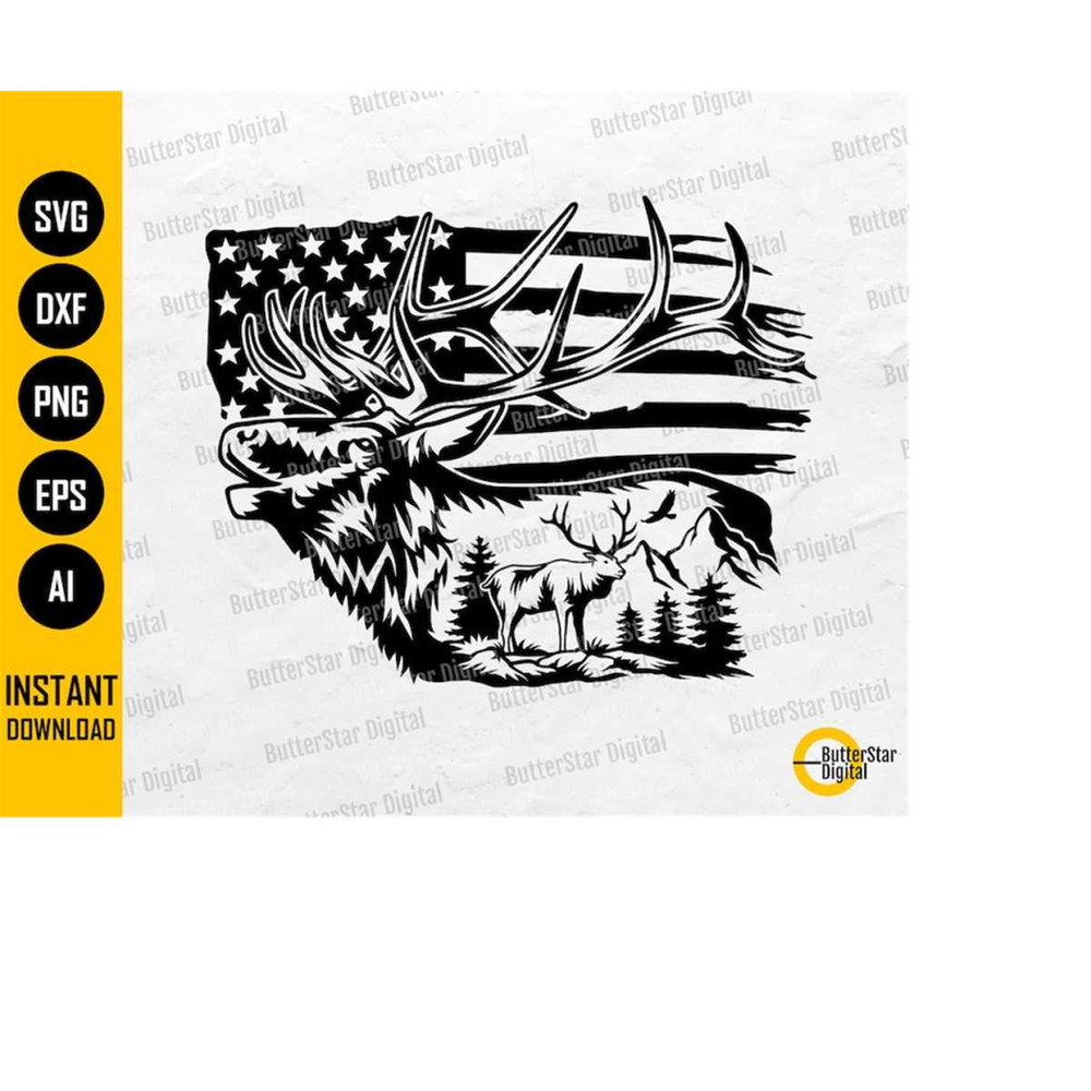 MR-233202461716-usa-flag-elk-deer-svg-hunting-t-shirt-gift-decal-sticker-graphics-cricut-cut-file-silhouette-cameo-clipart-vector-digital-dxf-png-eps-ai-image-1