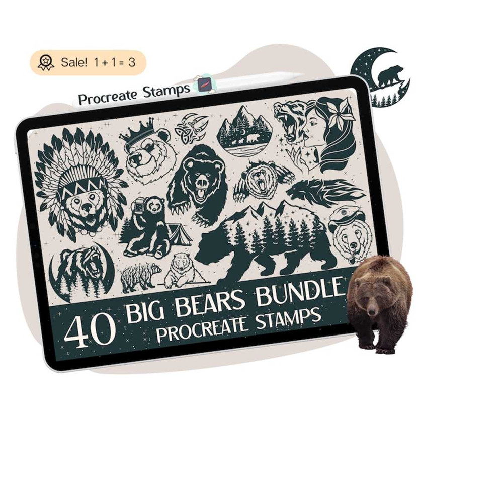 MR-233202465517-40-bear-procreate-stamps-bear-procreate-brushes-bear-tattoo-bear-clipart-mama-bear-stamps-bear-family-brushes-doodle-commercial-use-image-1.jpg