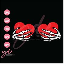 valentine skeleton hands svg | valentines svg | skeleton boob hands svg | skeleton hands svg | boob hands svg | candy he