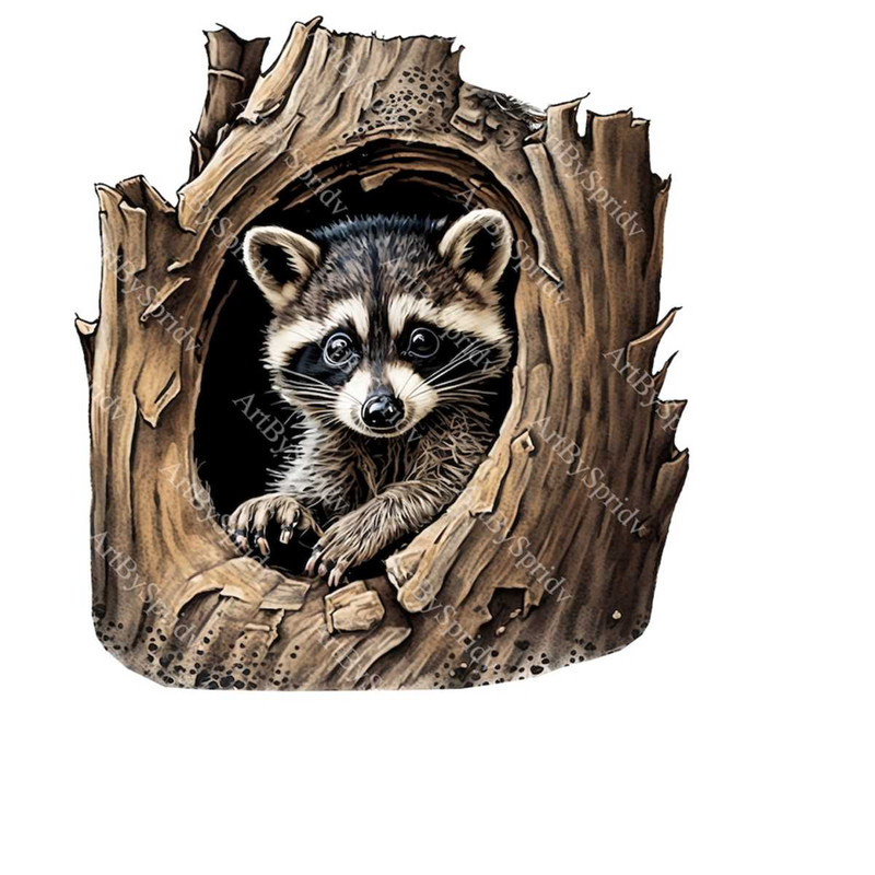 MR-2332024143124-raccoon-peeking-out-tree-hollow-png-cliparttransparent-animal-print-kids-clip-artcute-cartoon-designdiy-printable-sublimation-t-shirtmug-image-