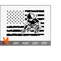 distressed us flag baby on board patriotic flag skate board svg, sports svg - svg cut file, png, vector, silhouette digi