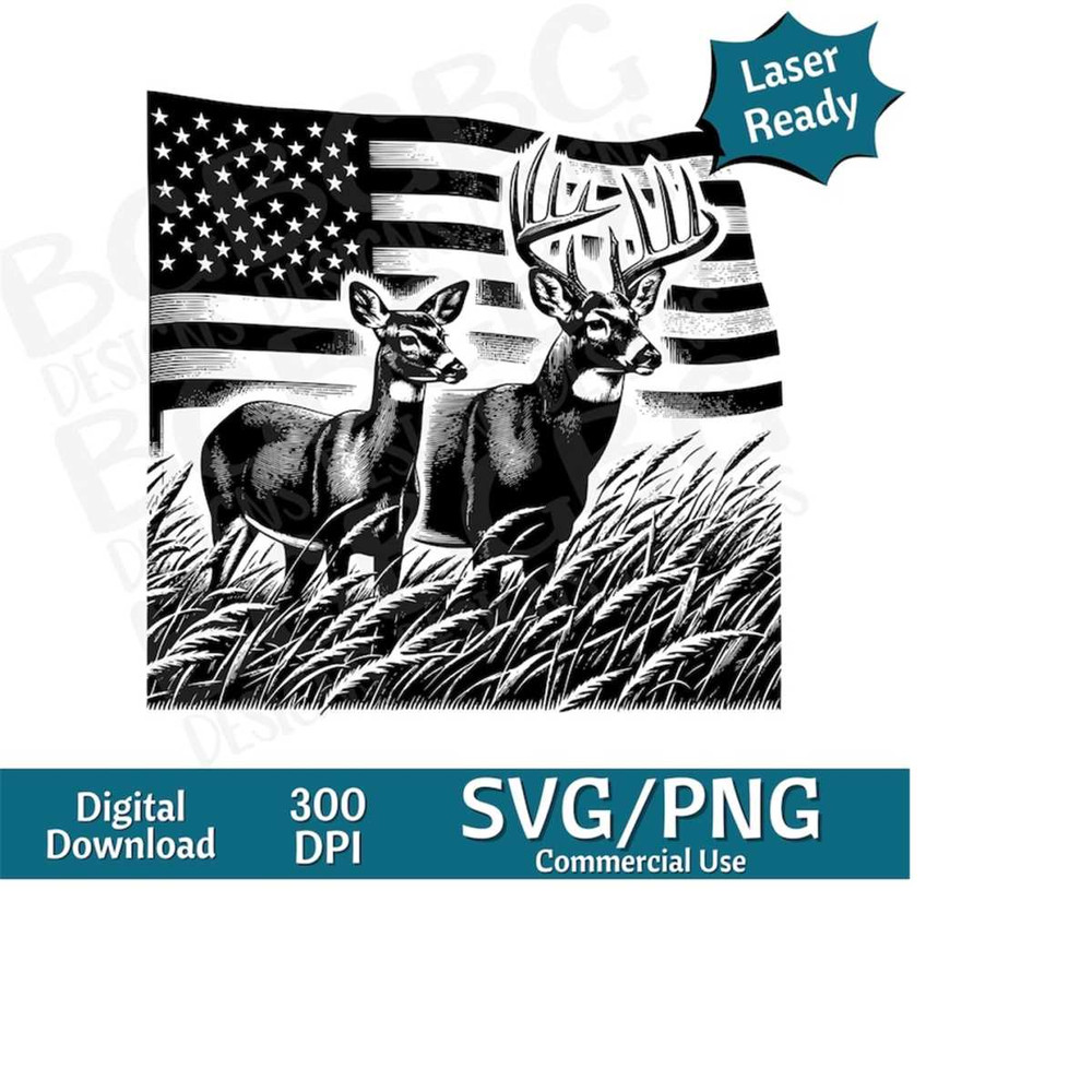MR-243202421422-buck-and-doe-with-flag-background-svg-png-vector-graphic-laser-engraver-cnc-clip-art-laser-ready-cutting-boards-personalized-gifts-image-1.jpg