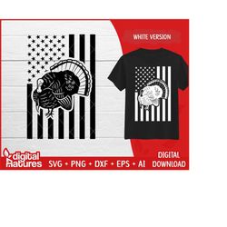american flag turkey svg 07 - turkey hunting svg, turkey clipart, bird hunting svg for hunters