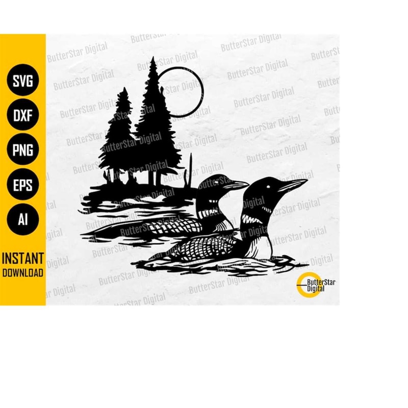MR-263202472156-lake-loons-svg-nature-wilderness-wildlife-forest-cricut-silhouette-cut-file-diy-laser-cnc-clipart-vector-digital-download-dxf-png-eps-ai-image-1