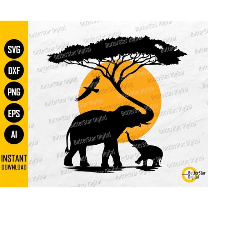 MR-2632024101221-elephant-tree-trunk-svg-africa-svg-morning-sun-sunrise-afternoon-sunset-cricut-cutfile-printable-clipart-vector-digital-dxf-png-eps-ai-image-1.