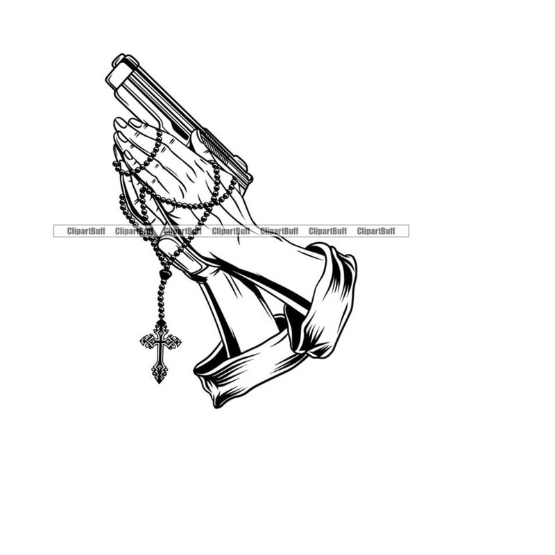 MR-2632024172258-hands-praying-rosary-beads-holding-gun-cross-religion-religious-pray-rap-hip-hop-rapper-gangster-hustle-hustling-art-design-jpg-png-svg-file-im