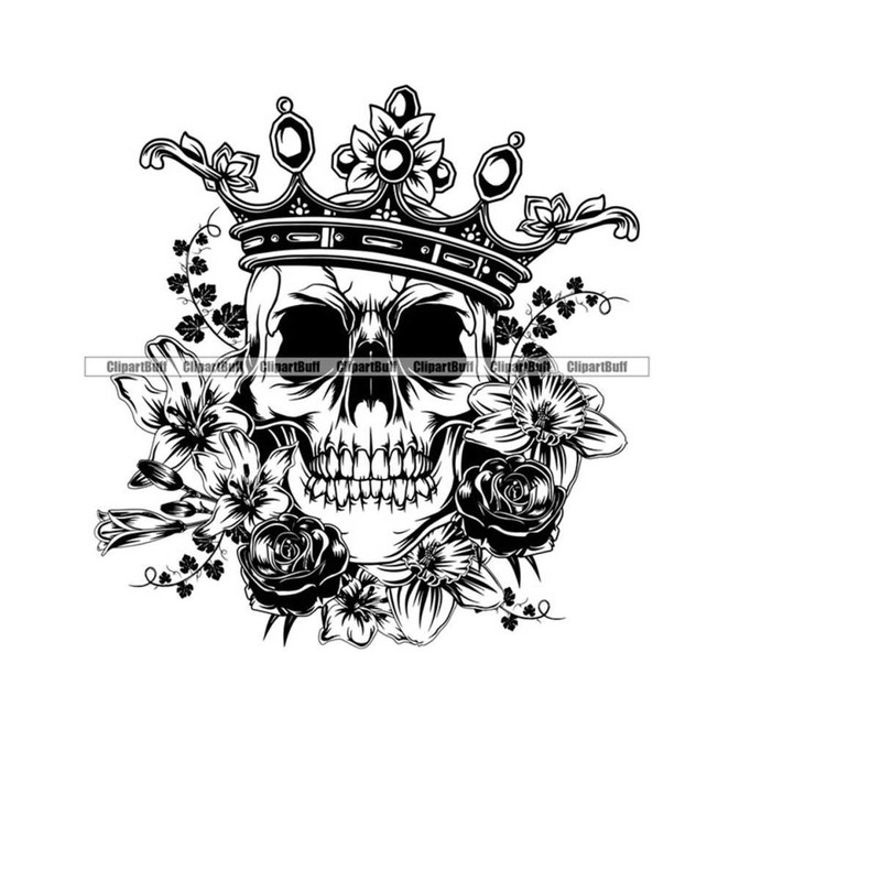MR-2632024205652-skull-king-crown-flowers-rose-hibiscus-pretty-lady-female-woman-gothic-dead-beauty-horror-evil-scary-tattoo-logo-design-jpg-png-svg-cut-file-im