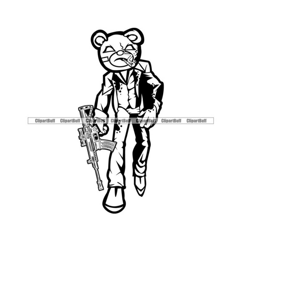 MR-2632024215559-gangster-hustle-teddy-bear-scar-face-smoking-cigar-bloody-suit-dripping-blood-machine-gun-cartoon-hip-hop-rap-tattoo-art-logo-design-png-svg-im