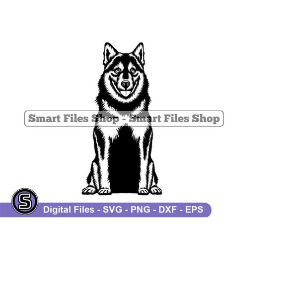 Pomsky Icon Sitting Pomsky SVG, Pomsky Svg, Dog Svg, Pomsky Dxf, Pomsky | Inspire ...