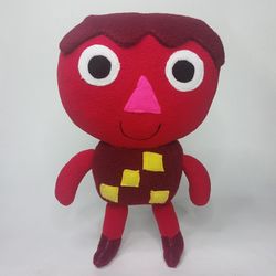 Red plush toy from "Simple song" cartoon