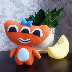 Orange Monster plush toy "Endless alphabet"