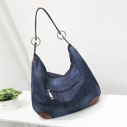 Crossbody Women Messenger Bag, Big Purses Jean Denim Tote Shoulder, Large Luxury Handbags, New Women Bag Designer bag