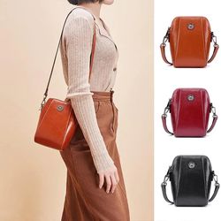Purpose Shell Cross body Bag,Vintage PU Leather Shell,Shoulder Bag Women,Solid Color Purse