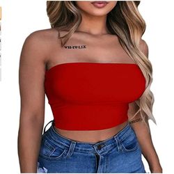 Women Bra Selling Solid Color Tube Tops in Europe and America,New Yoga Sports Women's Wrapped Vest Women's Tube,Top Cro