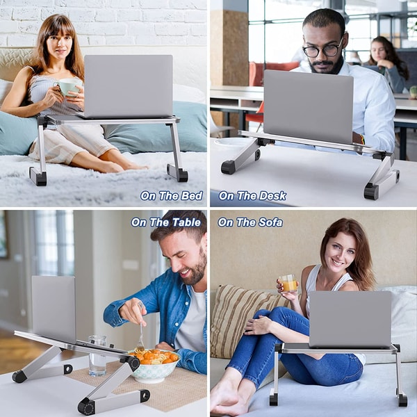 Adjustable Laptop Stand Table for Office,Portable Foldable L - Inspire ...