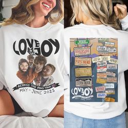 lovejoy 2023 music shirt, 2 side across the pond tour concert 2023 sweatshirt,