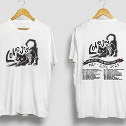 lovejoy concert 2023 vintage shirt, across the pond tour 2023 t-shirt, the lazy cat