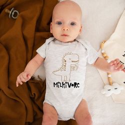 milkivore shirt, dinosaur shirt, dinosaur baby