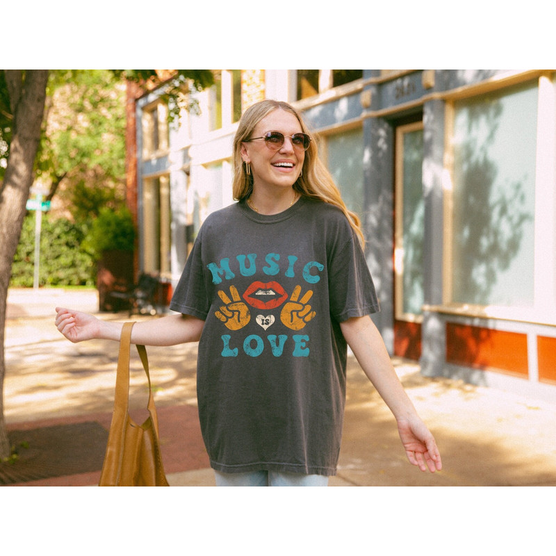 Music Is Love Oversized TShirt, Comfort Colors Tshirt, Mental Health Matters Shirt.jpg