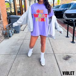 oh what fun christmas oversized vintage tshirt, pink christmas shirt, glitter christmas shirt 1