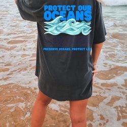 protect our oceans shirt, comfort colors shirt, save the ocean 2
