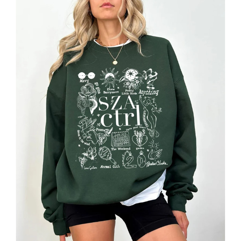 Retro SZA Shirt, Sweatshirt, Hoodie, Sza Shirt, SZA Merch, Sza Sos Tour Shirt 2023, Sza Favorite Songs Shirt.png