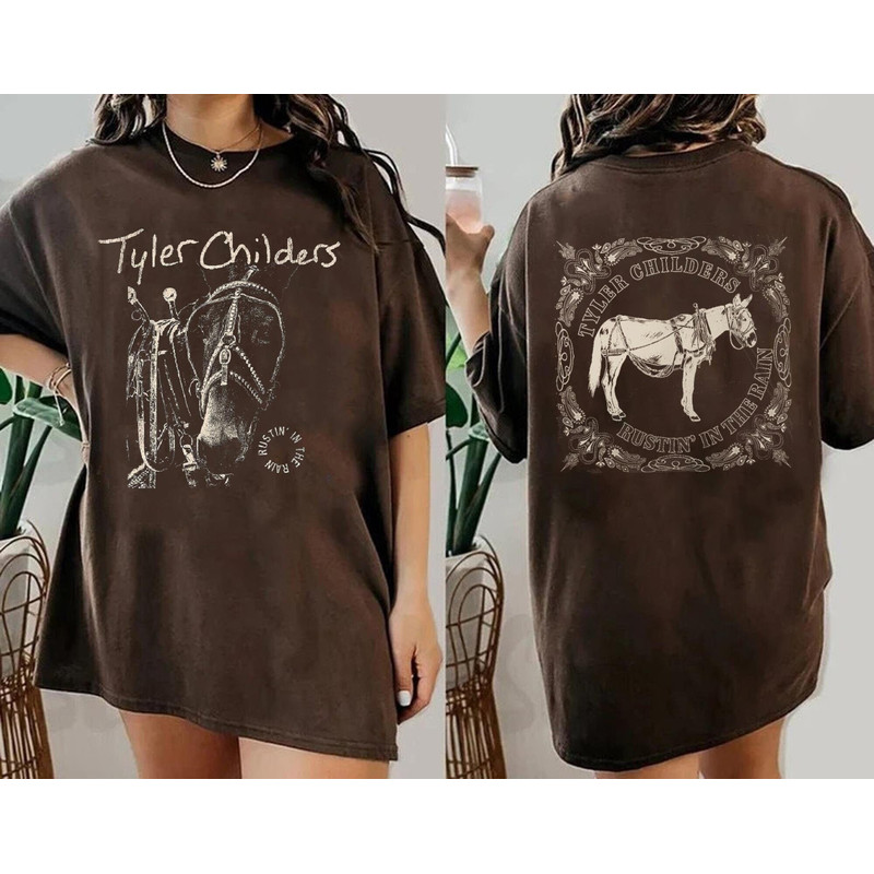 Rustin In The Rain T-shirt, Album Tyler Childers Shirt, Retro Western Shirt.jpg