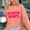 Santa Baby Christmas Comfort Colors Sweatshirt, Santa Baby Oversized Christmas Sweatshirt, Oversized Holiday Sweater 2.jpg