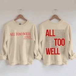 taylor all too well sweatshirt crewneck 1989 taylor swift album taylor swift all to well cd with polaroids