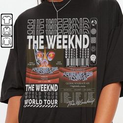 the weeknd music shirt, sweatshirt y2k 90s merch vintage album global stadium tour 2023