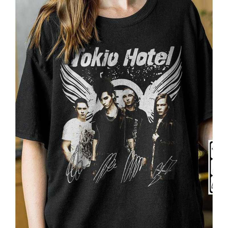 Tokio Hotel Band Music Shirt 5, Tokio Hotel Concert 2023 Merch, The Roxy Theatre Signature Bootleg.jpg
