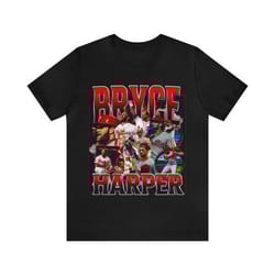 vintage 90s baseball bootleg style t-shirt bryce harper 90s unisex graphic tee