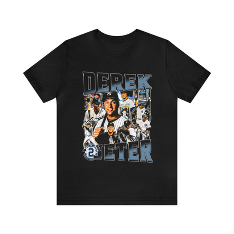 Vintage 90s Baseball Bootleg Style T-Shirt DEREK JETER Unisex Graphic Tee Shirt.jpg