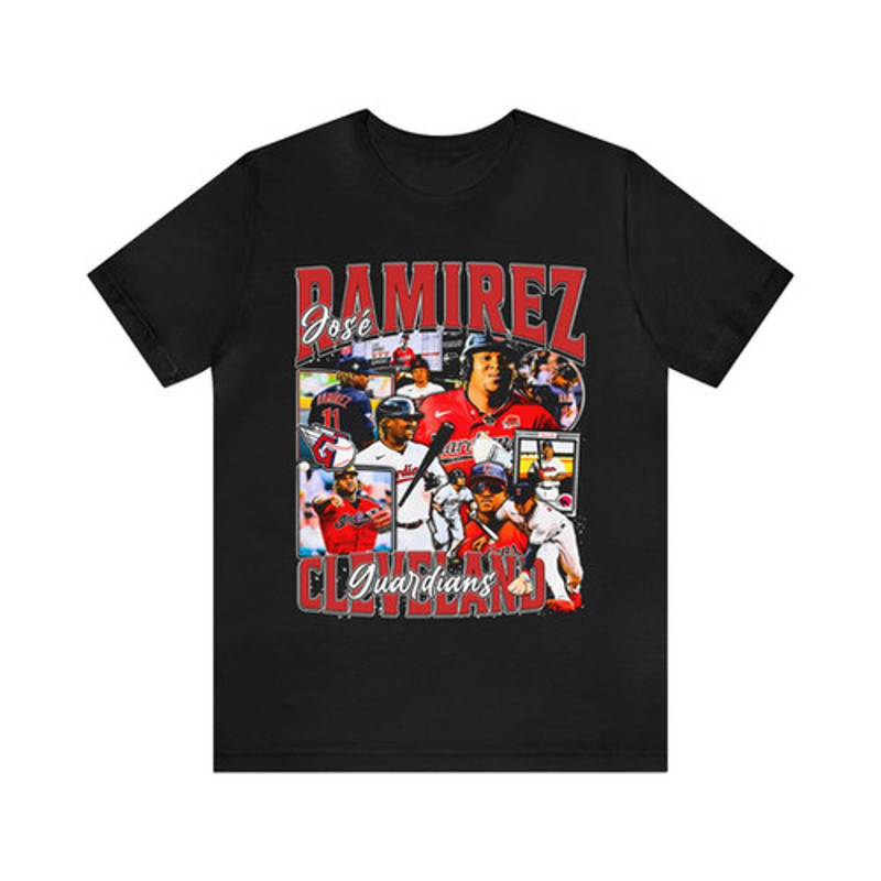 Vintage 90s Baseball Bootleg Style T-Shirt JOSE RAMIREZ Unisex Graphic Tee Shirt.jpg