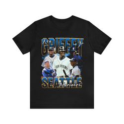 vintage 90s baseball bootleg style t-shirt ken griffey jr 90s unisex graphic tee