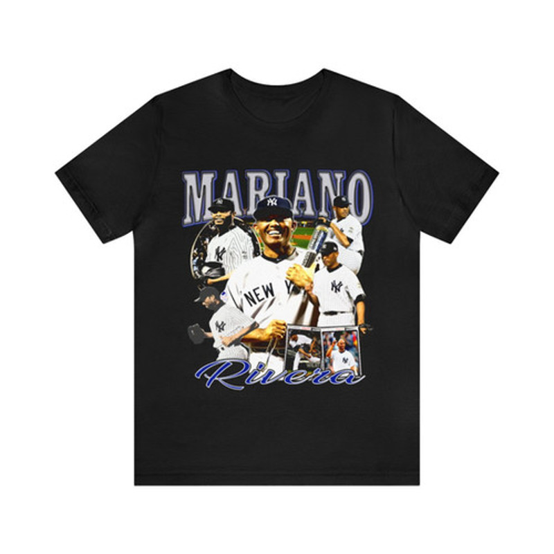 Vintage 90s Baseball Bootleg Style T-Shirt MARIANO RIVERIA Unisex Graphic Tee.jpg