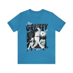 vintage 90s baseball bootleg style t-shirt, ken griffey jr unisex tee shirt