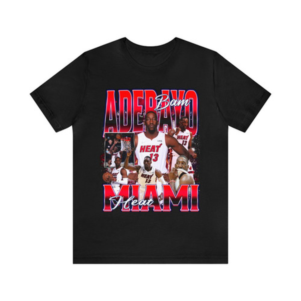Vintage 90s Basketball Bootleg Style T-Shirt BAM ADEBAYO Unisex Graphic Tee.jpg